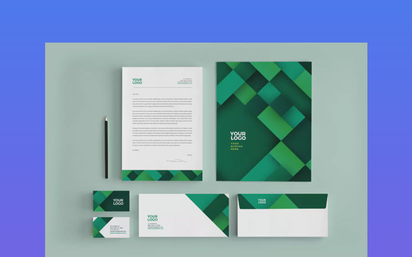 Business Stationery Templates W/ Professional Corporate Designs